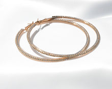 Load image into Gallery viewer, Ice Hoop Earrings - GOLD