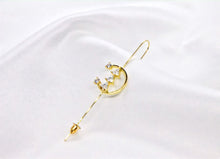 Load image into Gallery viewer, Crystal Moon Arrow Ear Climber