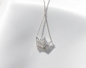 Signature Crown Necklace - SILVER