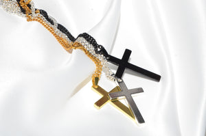 Simple Cross Necklace - GOLD