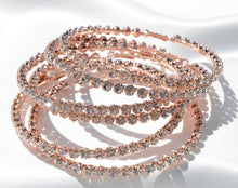 Load image into Gallery viewer, Oversized Ice Hoop Earrings - ROSE GOLD
